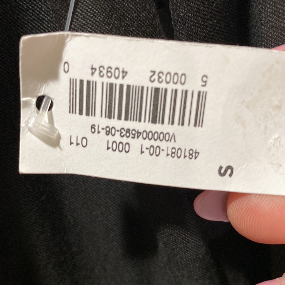 Simple Black Rayon dress by Old Navy, size small, long sleeved - Picture 8 of 10